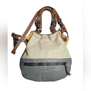 Boho Chic BRXNY Leather Hobo Handbag – Slouchy Satchel with Crossbody Strap